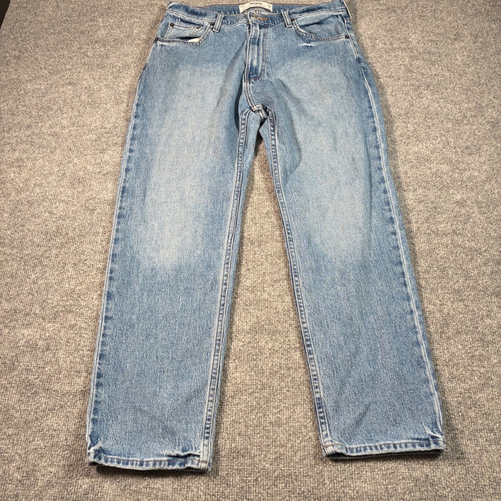 Hollister Loose Fit Jeans Mens 32x30 Light Wash Blue Relaxed Baggy Denim Pants